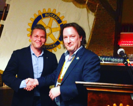 Dries Aerts nieuw lid van Rotary Geel